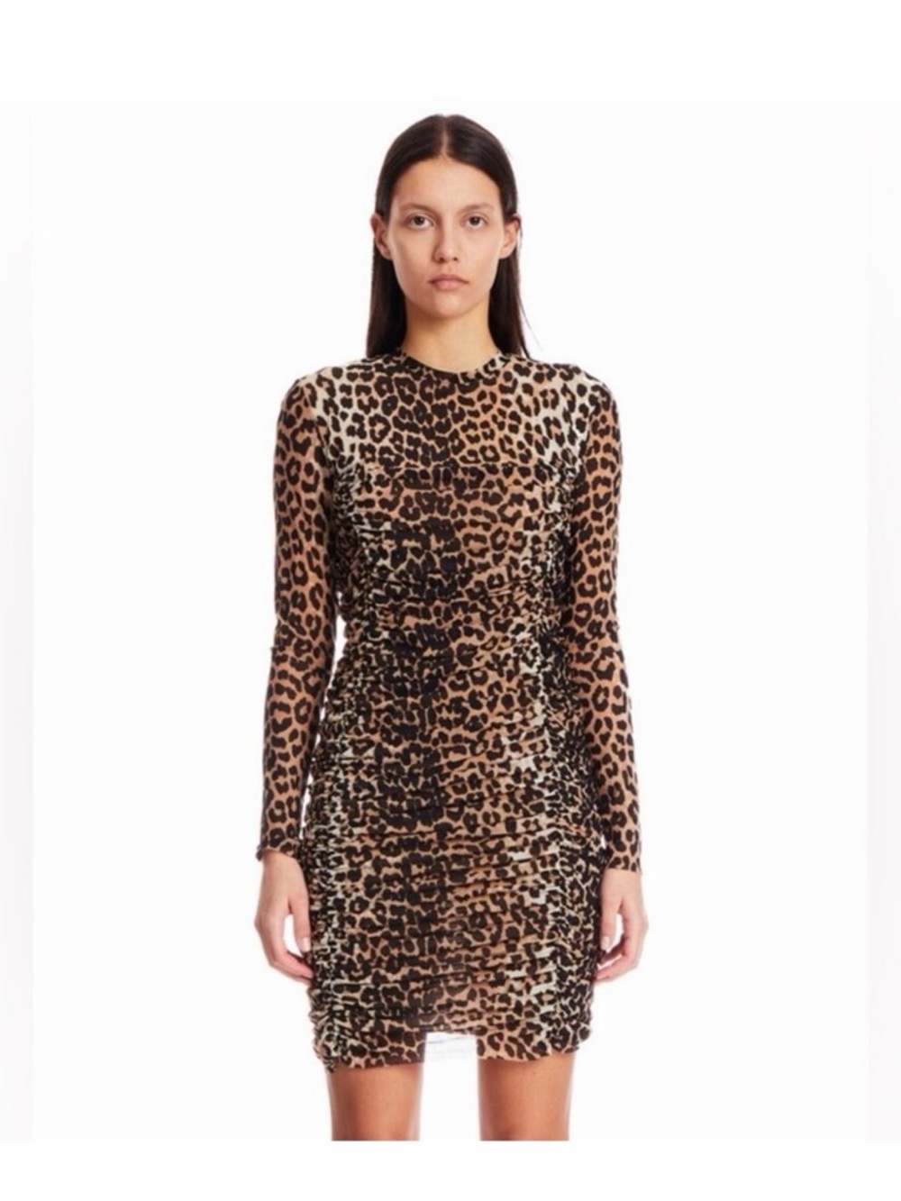 GANNI mesh leopard print dress - never worn